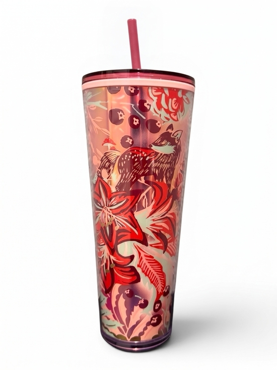 Starbucks Other - Starbucks 2022 Enchanted Forest Fox Floral Tumbler 24 oz Holiday